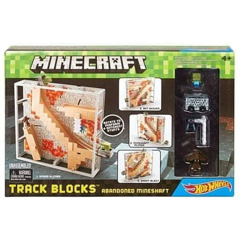 Minecraft Hot Wheels Track Blocks Abandoned Mineshaft Play Set